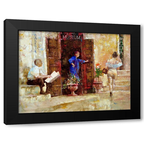 Culture is not Popular Today Black Modern Wood Framed Art Print by Zakrynycny, Viktor