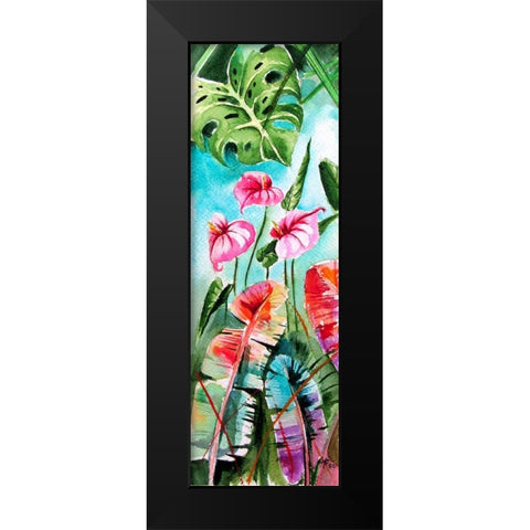 Tropical I Black Modern Wood Framed Art Print by Kovacs, Anna Brigite