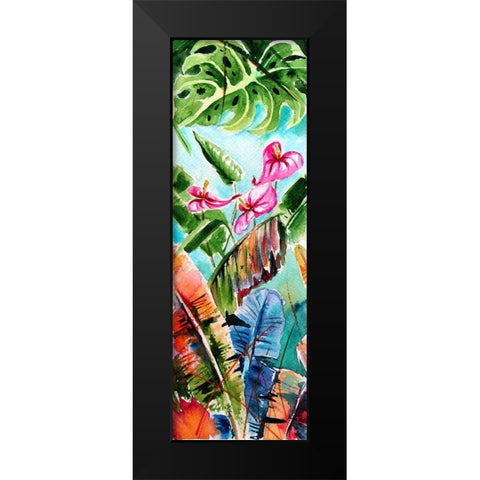 Tropical II Black Modern Wood Framed Art Print by Kovacs, Anna Brigite