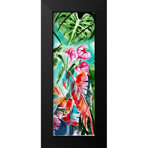 Tropical III Black Modern Wood Framed Art Print by Kovacs, Anna Brigite