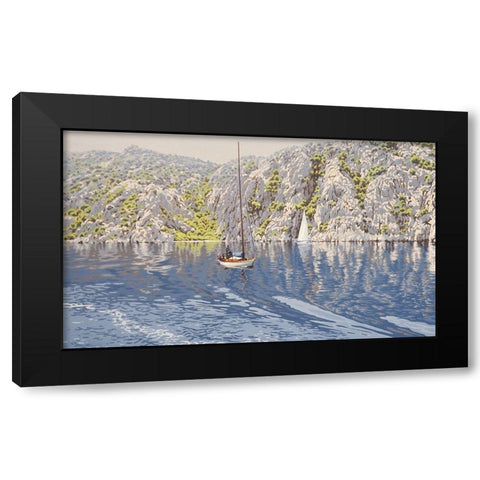By sunshine Coast Black Modern Wood Framed Art Print with Double Matting by Adamov, Alexey