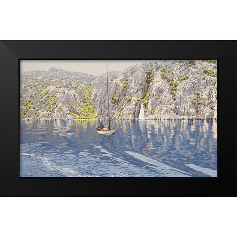 By sunshine Coast Black Modern Wood Framed Art Print by Adamov, Alexey