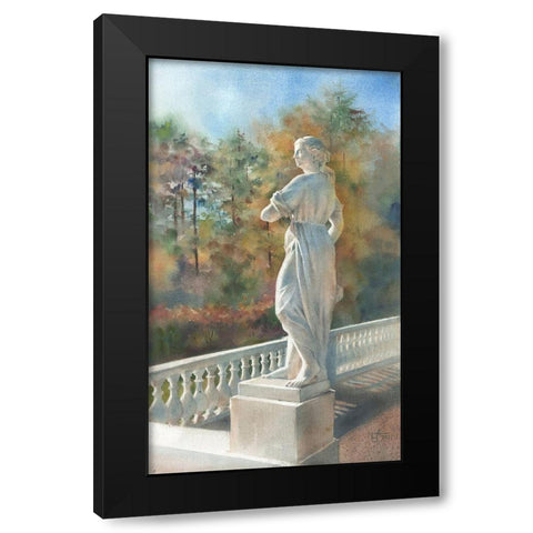 The Statue Black Modern Wood Framed Art Print by Besedina, Anastasiia