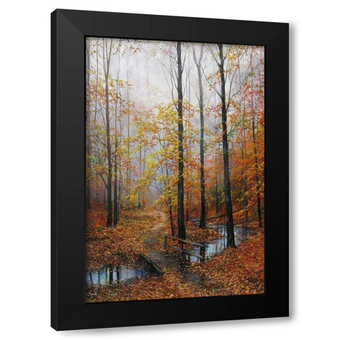 Meeting with Autumn Black Modern Wood Framed Art Print by Cernov, Ivan