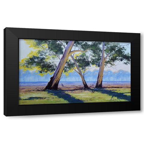 Australian Gums Black Modern Wood Framed Art Print with Double Matting by Gercken, Graham