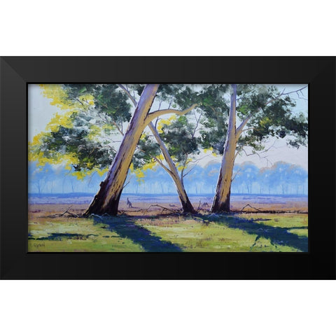 Australian Gums Black Modern Wood Framed Art Print by Gercken, Graham