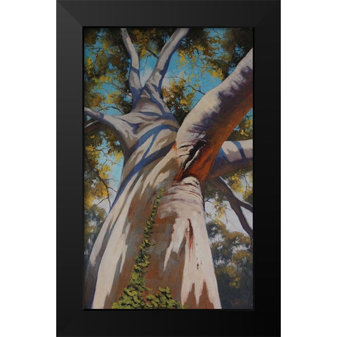 Gum Tree Portrait Black Modern Wood Framed Art Print by Gercken, Graham