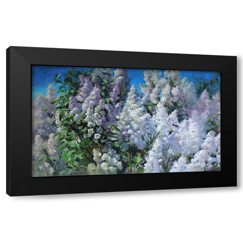 Fragrant Black Modern Wood Framed Art Print with Double Matting by Rogozina, Svetlana