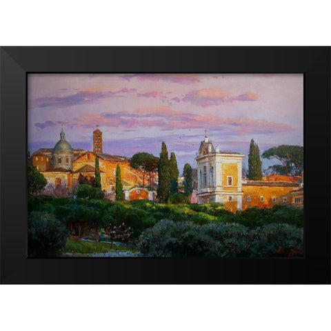 Alhambra  Black Modern Wood Framed Art Print by Sviridov, Sergei