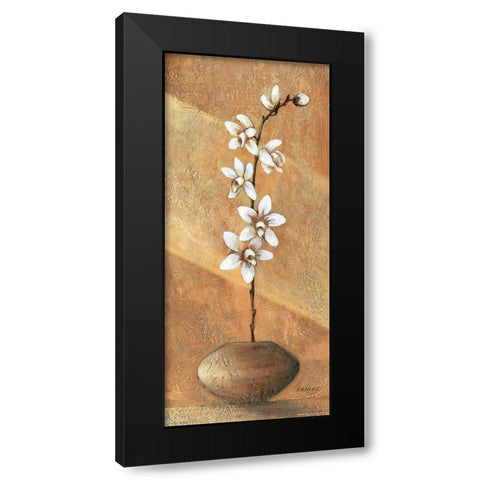 Orchids I Black Modern Wood Framed Art Print by Dahlke, Izabella
