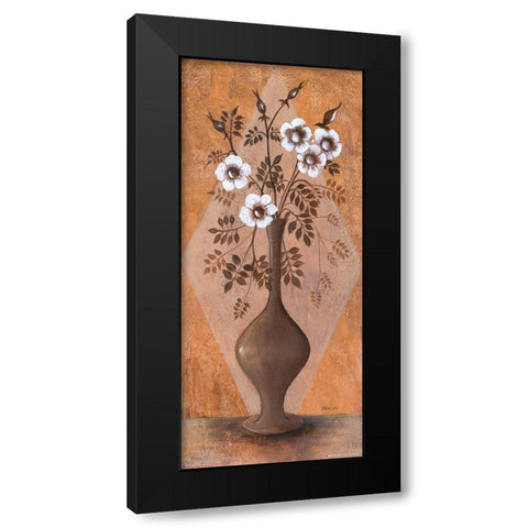 Flowers in the Vase I Black Modern Wood Framed Art Print by Dahlke, Izabella