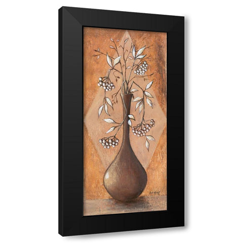 Flowers in the Vase II Black Modern Wood Framed Art Print with Double Matting by Dahlke, Izabella