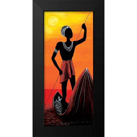 Fisher Black Modern Wood Framed Art Print by Dahlke, Izabella