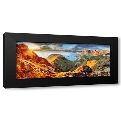 Faroe Islands II Black Modern Wood Framed Art Print with Double Matting by Medeiros, Celito