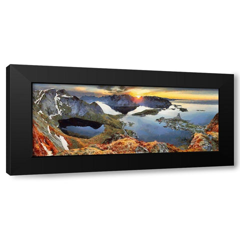 Faroe Islands III Black Modern Wood Framed Art Print with Double Matting by Medeiros, Celito