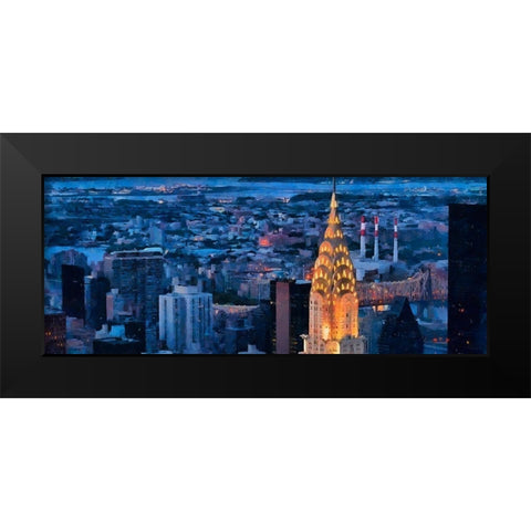 My lovely New York XXXIII Black Modern Wood Framed Art Print by Medeiros, Celito