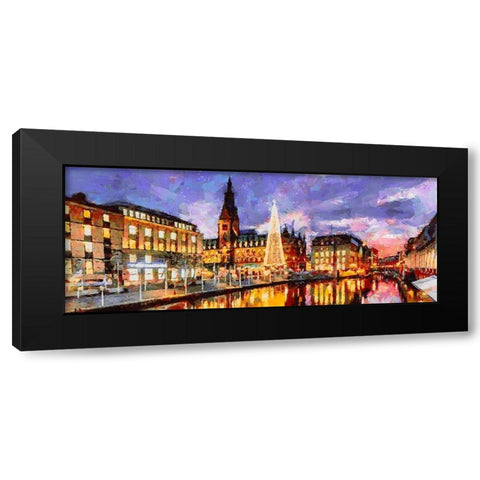 My lovely New York XXXIV Black Modern Wood Framed Art Print with Double Matting by Medeiros, Celito