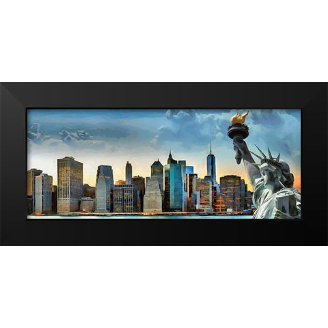 My lovely New York XL Black Modern Wood Framed Art Print by Medeiros, Celito
