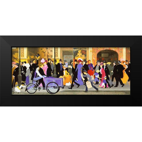 France long time ago VIII Black Modern Wood Framed Art Print by Medeiros, Celito