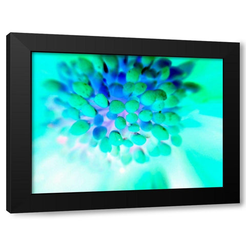 Green Bulbs Black Modern Wood Framed Art Print with Double Matting by Grayscale