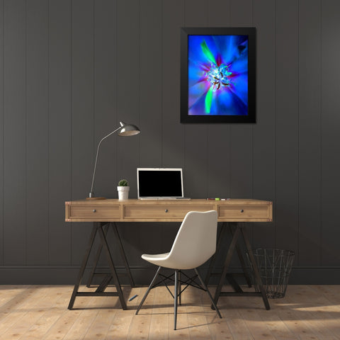 Nexus I Black Modern Wood Framed Art Print by Grayscale