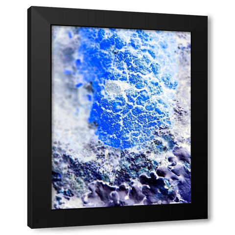 Texture Group V Black Modern Wood Framed Art Print with Double Matting by Grayscale