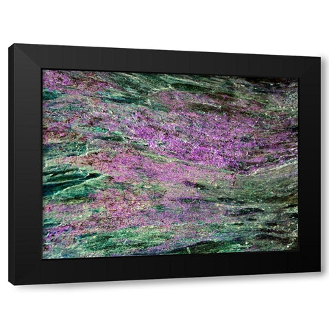 Purple Sediments Black Modern Wood Framed Art Print by Grayscale