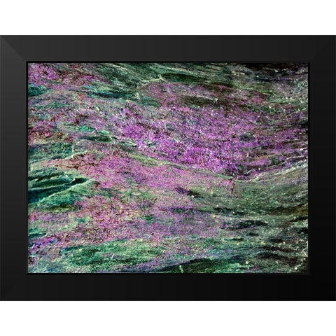 Purple Sediments Black Modern Wood Framed Art Print by Grayscale