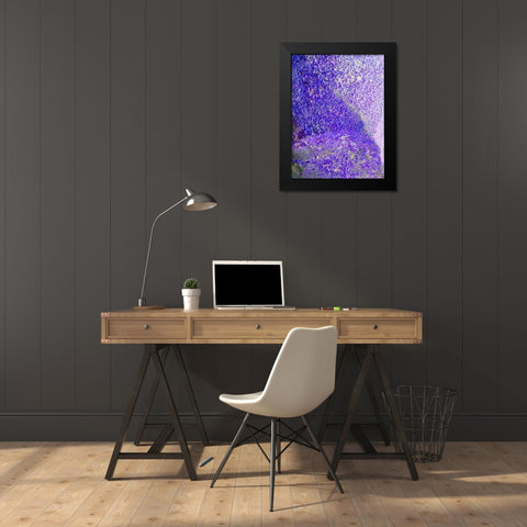 Purple Foam Black Modern Wood Framed Art Print by Grayscale