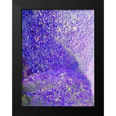 Purple Foam Black Modern Wood Framed Art Print by Grayscale