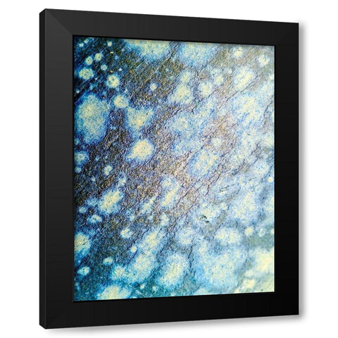 Oxidized Stone Black Modern Wood Framed Art Print with Double Matting by Grayscale