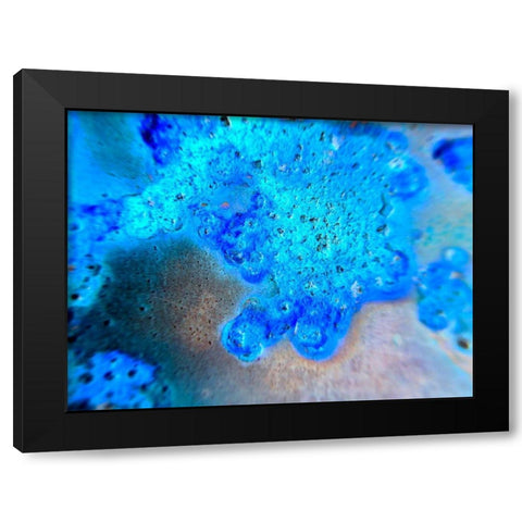 Blue Oxide Black Modern Wood Framed Art Print by Grayscale