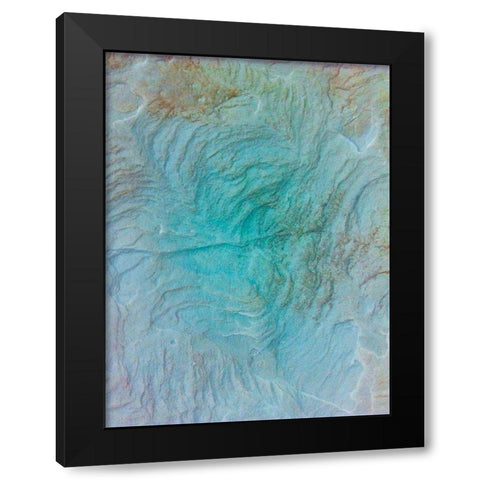 Sand Wall I Black Modern Wood Framed Art Print by Grayscale