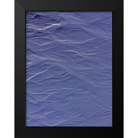 Blue Fibers I Black Modern Wood Framed Art Print by Grayscale