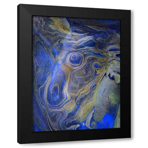 Inverted Sand III Black Modern Wood Framed Art Print with Double Matting by Grayscale