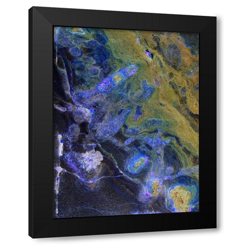 Inverted Sand VIII Black Modern Wood Framed Art Print with Double Matting by Grayscale