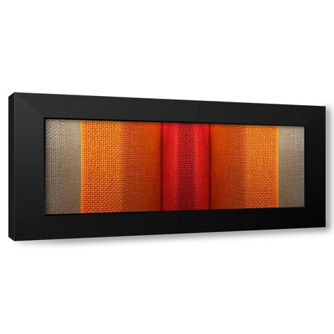 Fabric XVI Black Modern Wood Framed Art Print with Double Matting by Grayscale