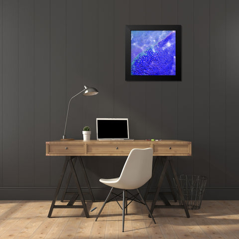 BioRidge II Black Modern Wood Framed Art Print by Grayscale