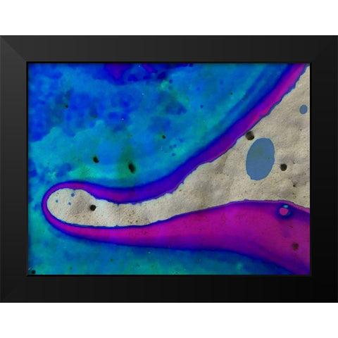 Bio Rainbow Ib Black Modern Wood Framed Art Print by Grayscale