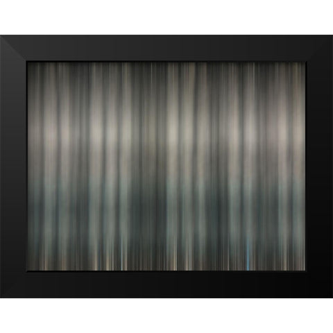 Fabric Pinstripes V Black Modern Wood Framed Art Print by Grayscale