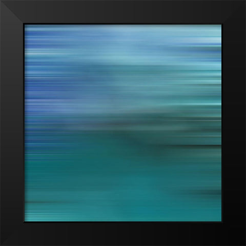 Pinstripes XXXII Black Modern Wood Framed Art Print by Grayscale