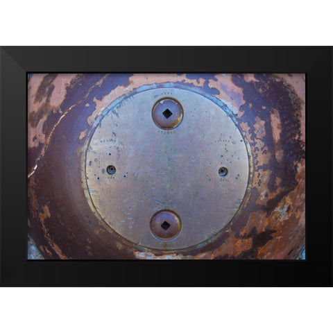 End Cap Black Modern Wood Framed Art Print by Grayscale