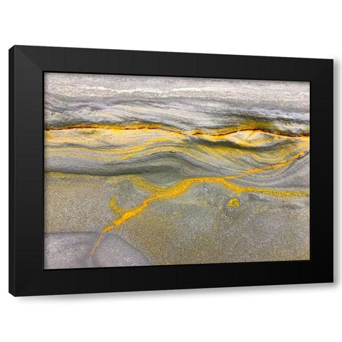 Eroded Sandstone III Black Modern Wood Framed Art Print with Double Matting by Grayscale