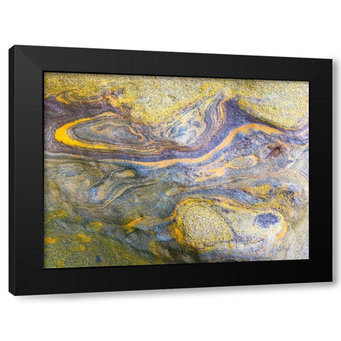 Eroded Sandstone IV Black Modern Wood Framed Art Print with Double Matting by Grayscale