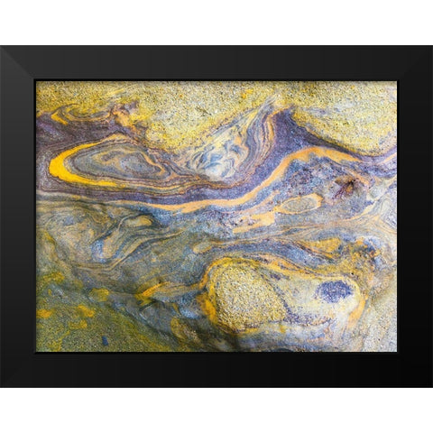 Eroded Sandstone IV Black Modern Wood Framed Art Print by Grayscale
