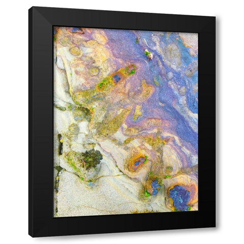 Oxidized Sand II Black Modern Wood Framed Art Print with Double Matting by Grayscale
