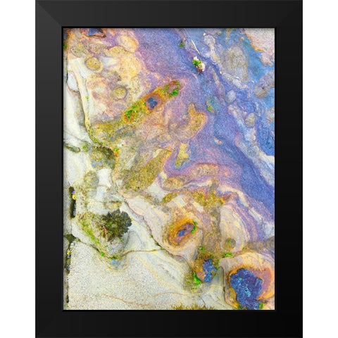 Oxidized Sand II Black Modern Wood Framed Art Print by Grayscale