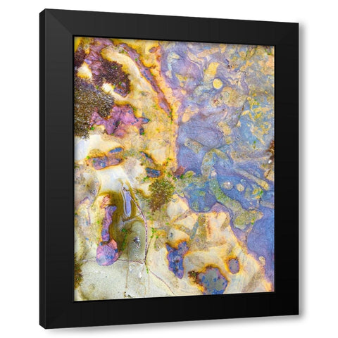 Oxidized Sand III Black Modern Wood Framed Art Print with Double Matting by Grayscale