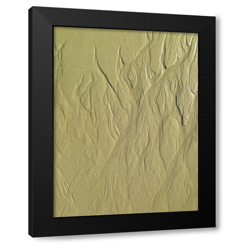 Wet Sand II Black Modern Wood Framed Art Print by Grayscale