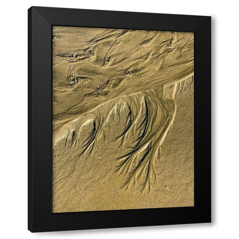 Wet Sand III Black Modern Wood Framed Art Print by Grayscale